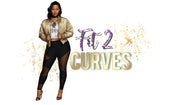 Fit 2 Curves. Curvy lady with fashion workout leggings on. She is wearing a jacket over her white crop top.  She completed her look with heels on.  
