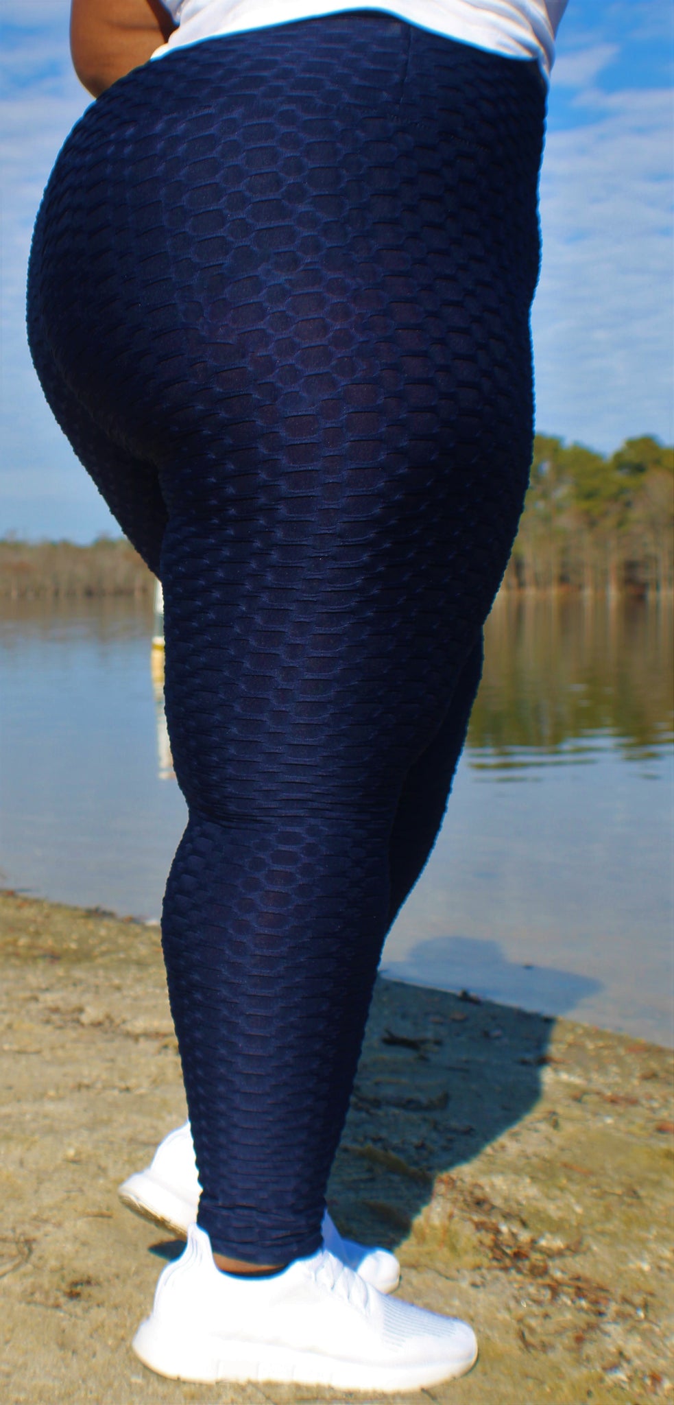 Navy blue TikTok Leggings – Fit 2 Curves